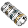 Transfronterizo europeo y americano simple anillo de acero inoxidable halloween mano joyería de pascua adornos de navidad Item Picture